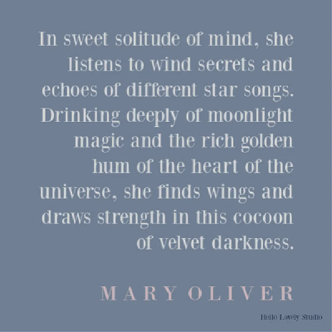 Mary Oliver